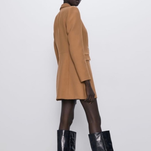 Zara Double Breasted Buttoned Frock
Blazer Coat - Picture 3 of 6